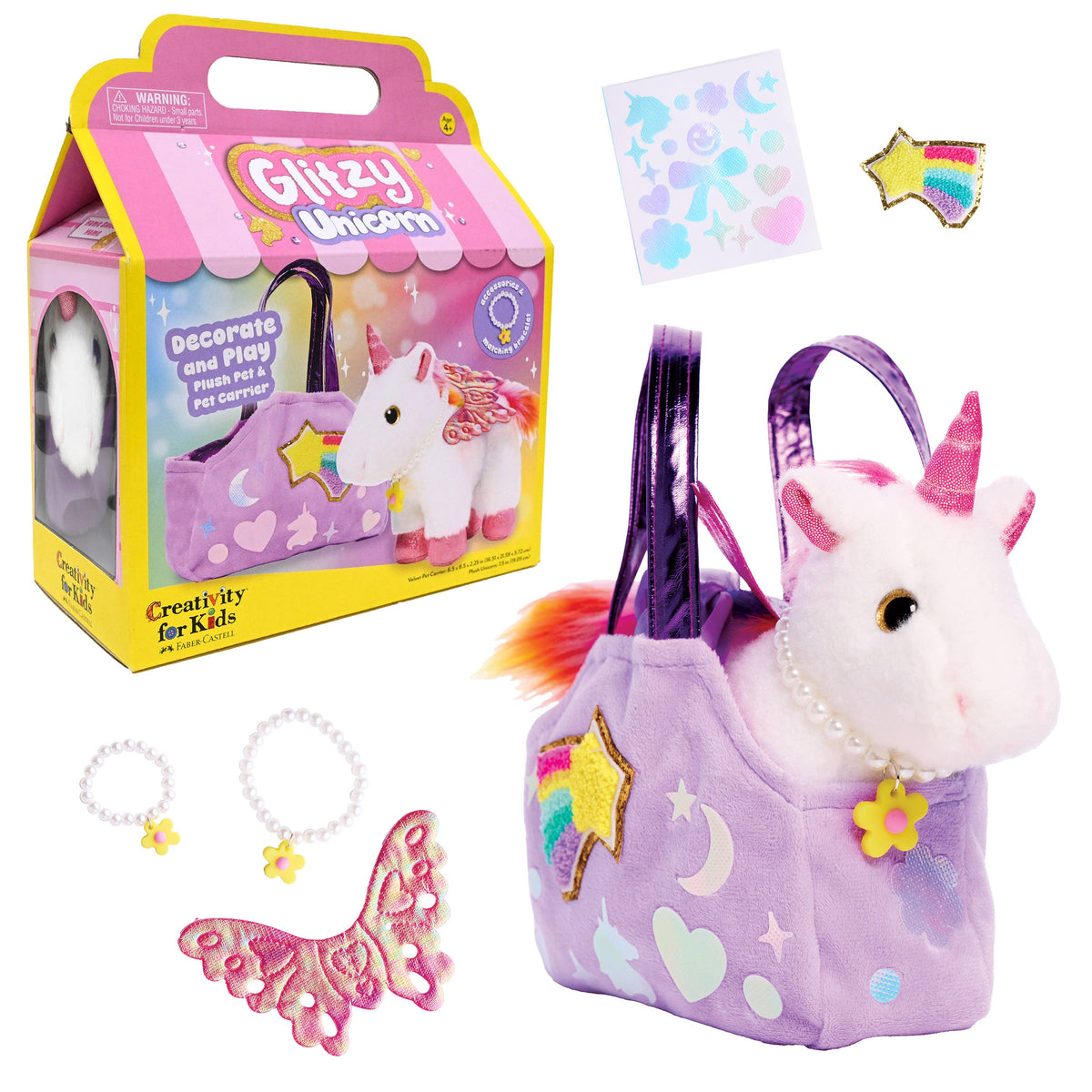 Decorate a Glitzy Unicorn DIY Craft Kit for Kids