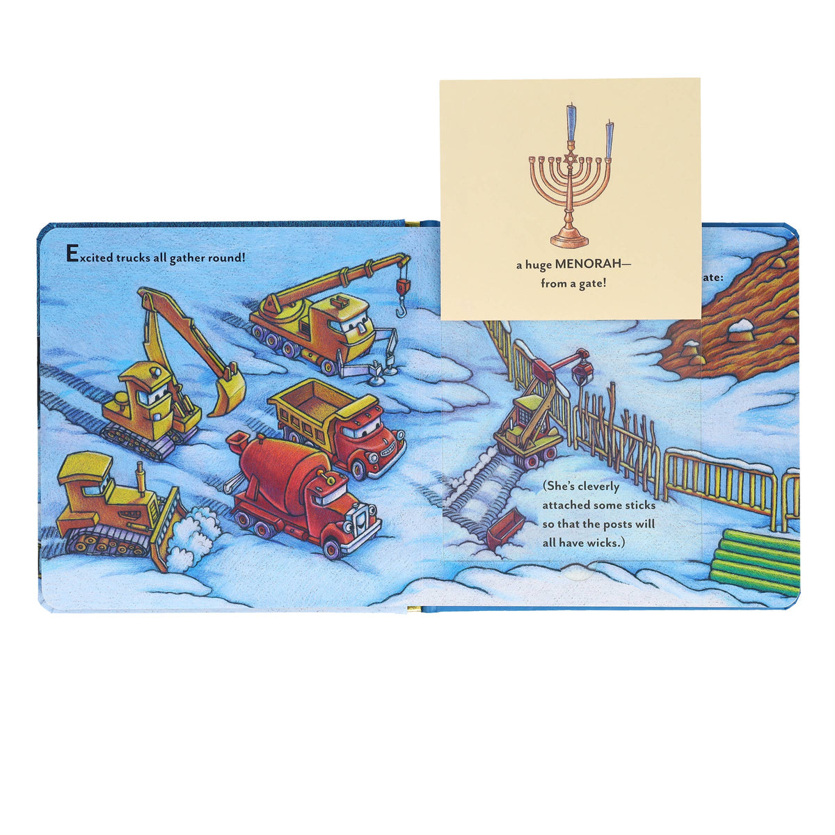 Construction Site Hanukkah Lights