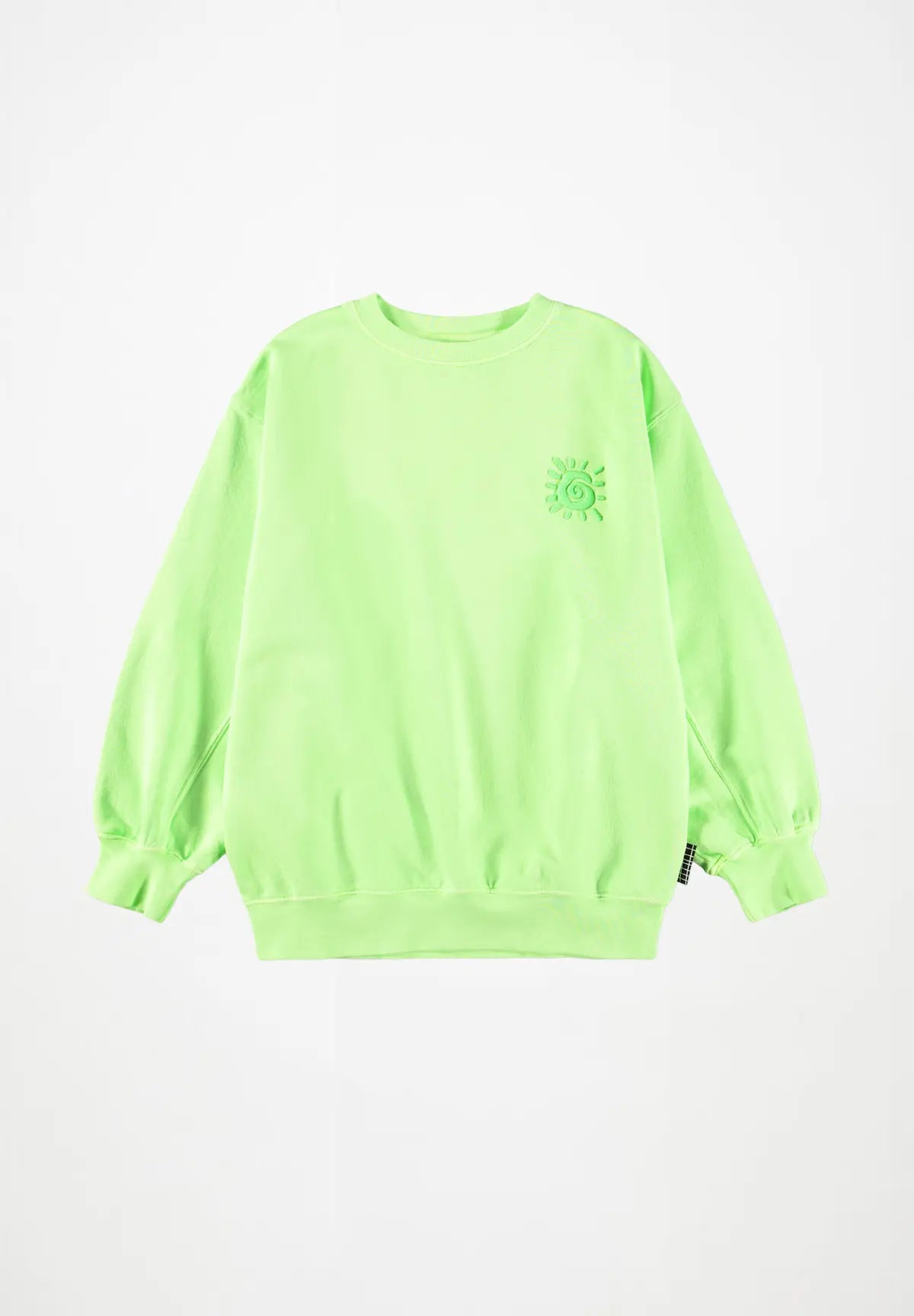 Molo Magni Knit Sweatshirt in soft, cozy knit fabric, featuring a classic crewneck and ribbed cuffs for a comfortable fit.