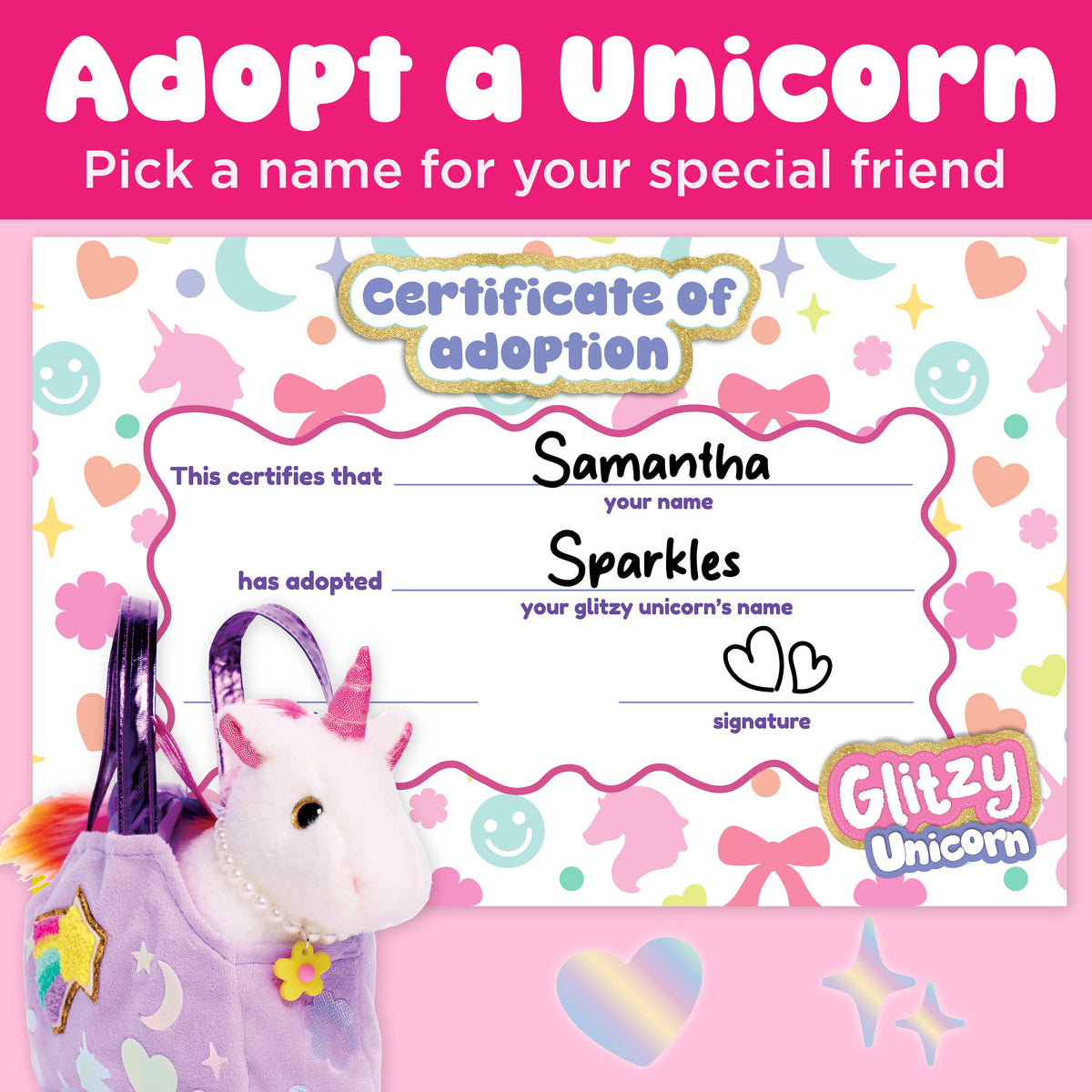 Decorate a Glitzy Unicorn DIY Craft Kit for Kids