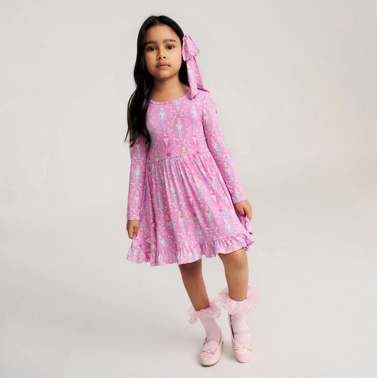 Nutcracker Suite Ruffled Twirl Dress