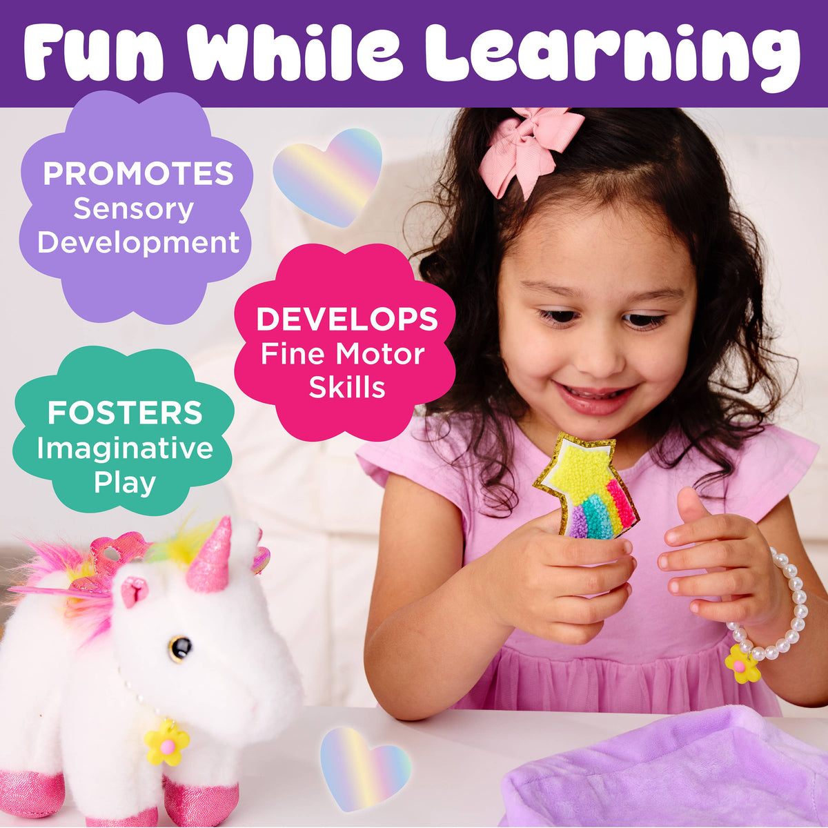 Decorate a Glitzy Unicorn DIY Craft Kit for Kids