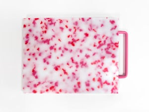 Small Cutting Board with Handle - Pink/Blue