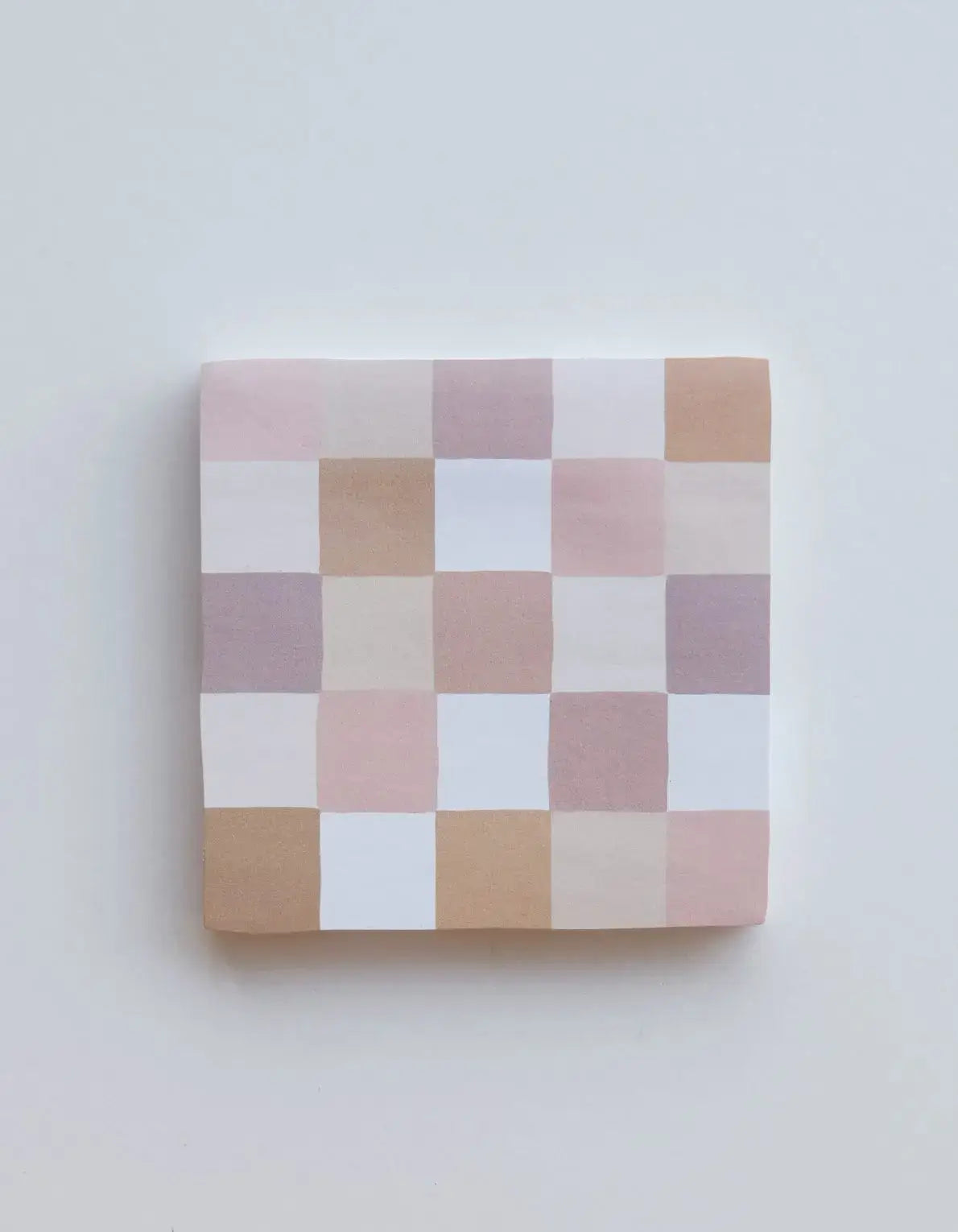 Nude Checks Die-Cut Sticky Notepad