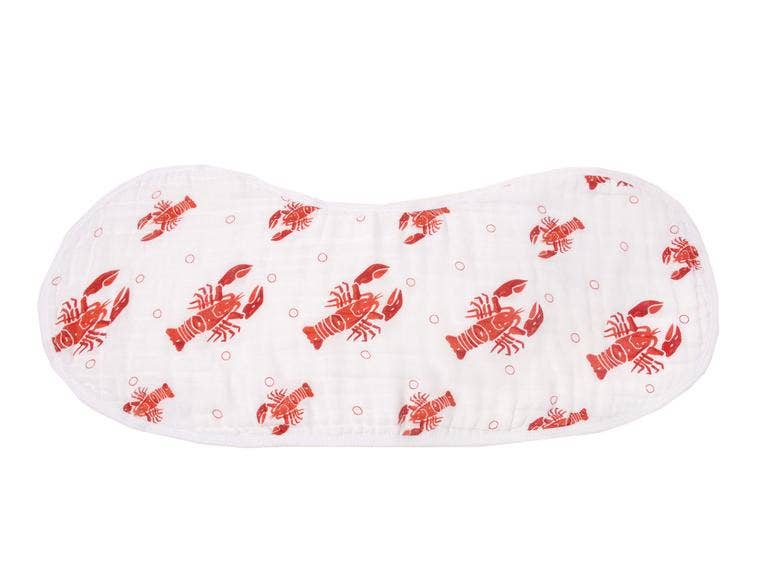 Unisex Heads or Tails burp cloth and bib set by Little Hometown, featuring playful patterns and soft fabric for babies.
