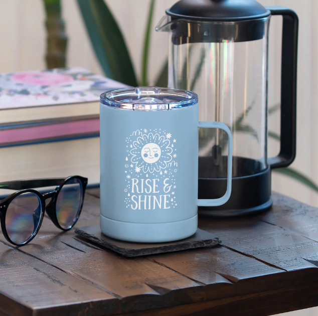 Rise & Shine Coffee Mug with Handle