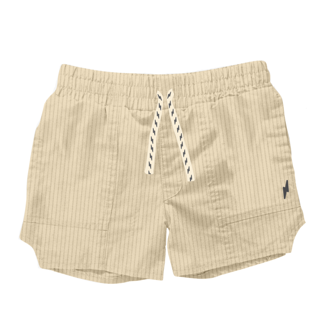 Tiny Whales Salt Creek Retro Dad Shorts in vibrant print, featuring a relaxed fit and casual style perfect for summer.