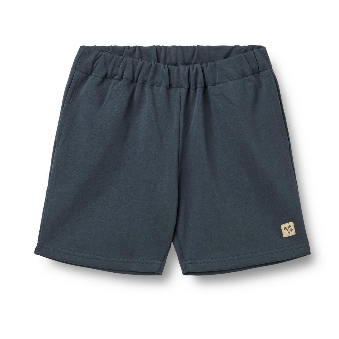 WHEAT Sweat Shorts Aksel in grey with elastic waistband and drawstring, casual athletic style for men.