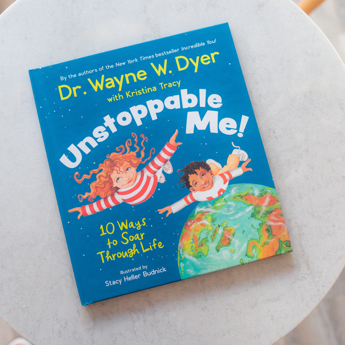 Book cover for "Unstoppable Me!" by Dr. Wayne W. Dyer featuring bold colorful text on a white background.
