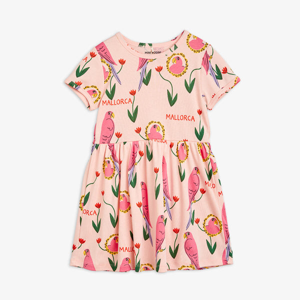 Parrot Short Sleeve Dress