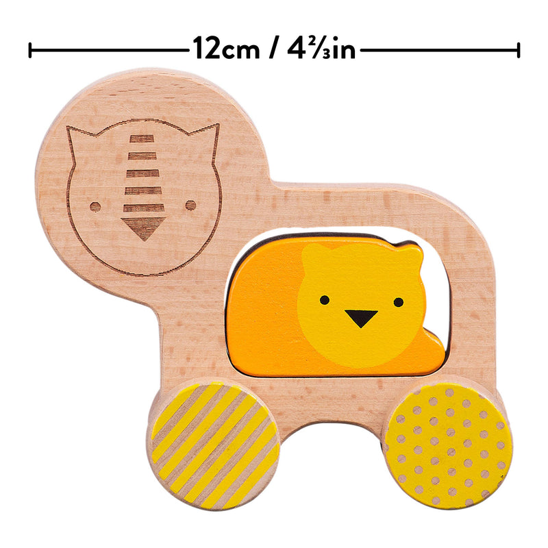 Wooden Push Along Lion Toy