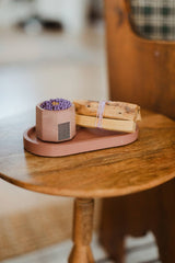 Candle Tray set 3-Piece Palo Santo: Navy