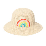 Ric Rac Rainbow Straw Bucket Hat 3-6 Years