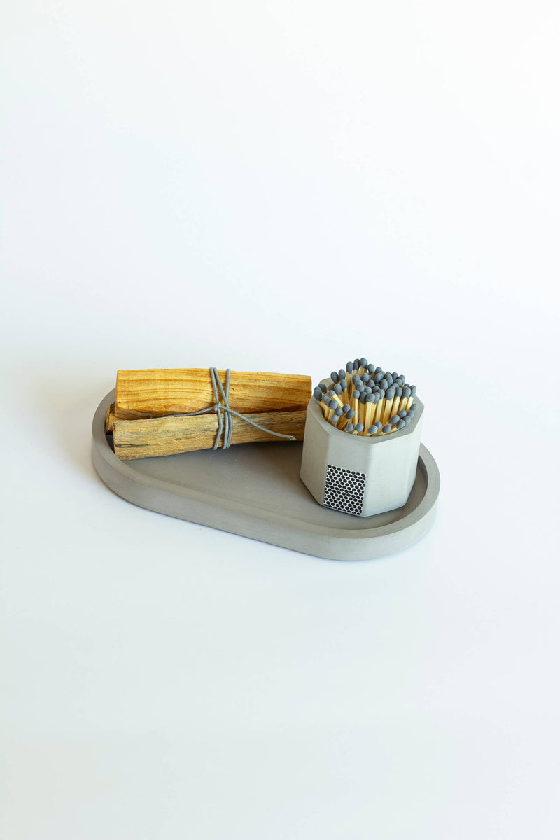 Candle Tray set 3-Piece Palo Santo: Navy