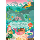 Colorful Mermaid World Sticker Activity Set by Chronicle Books with ocean-themed stickers and creative designs for kids.