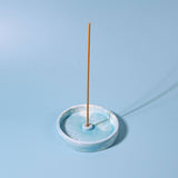 Marbled incense holder: Green