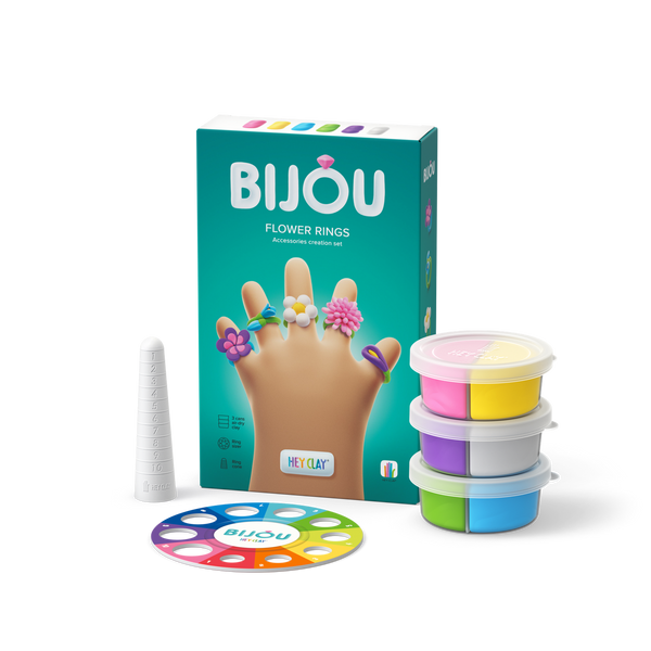 Hey Clay Bijou Flower Rings