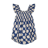 Leila Baby Romper Shell Beach Navy