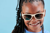 Sweet Cream with Amber Lens Navigator Baby & Kids Sunglasses: Ages 3-5