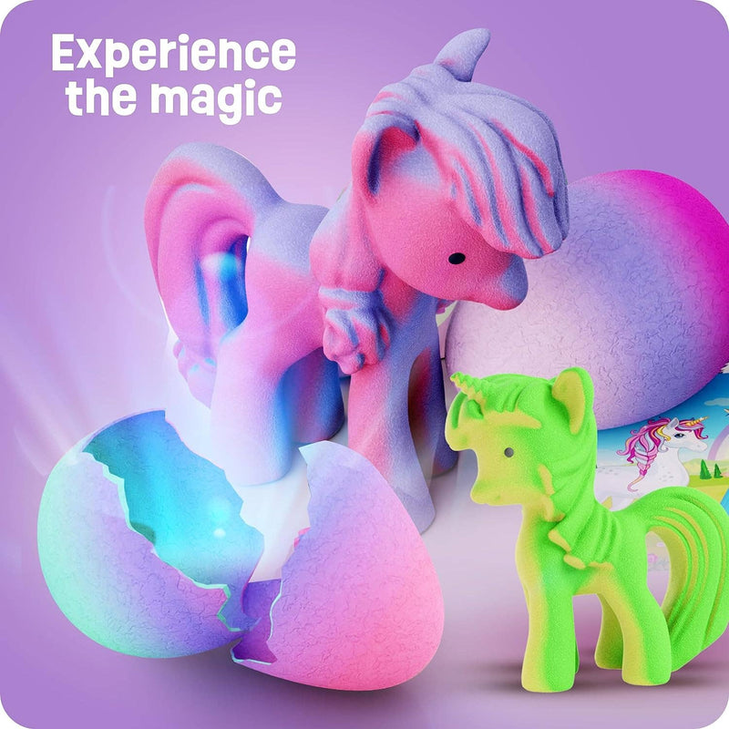 Unicorn Hatching Surprise Eggs for Kids - 6 Pack