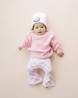 Chunky Knit Sweater | Pink: 0-6M