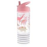 Stephen Joseph Gifts Sip and Snack Shark bottle with colorful shark design, ideal for kids' snacks and drinks.