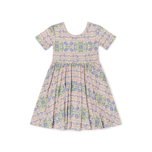Spring Cascade Bamboo Twirl Dress