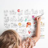 Silicone Reusable Coloring Mat Kids Bundle - Desert Animals