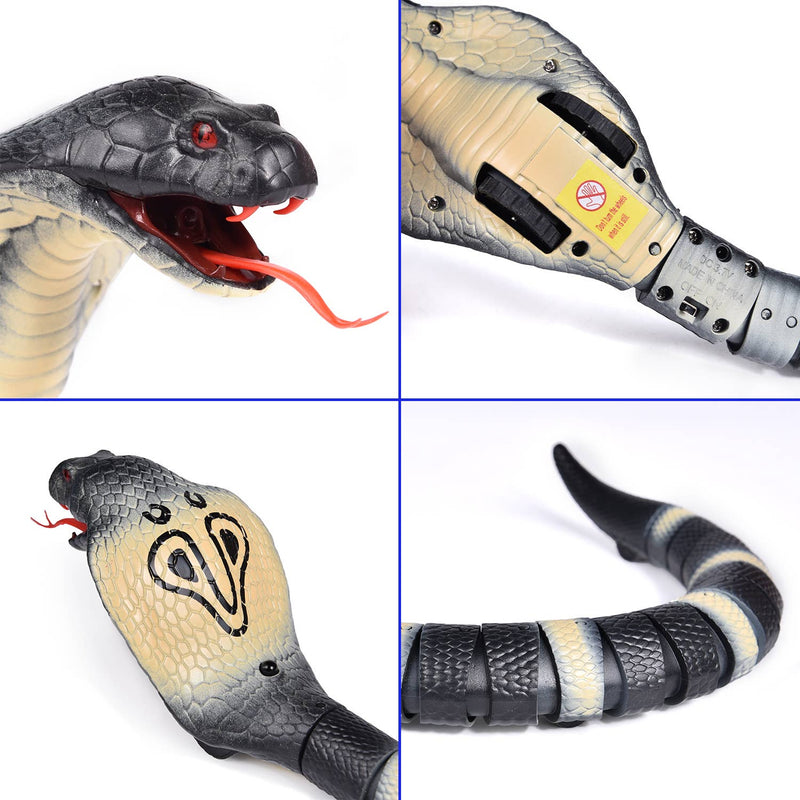 Remote Control Snake Toy Rechargeable RC Realistic Snake Toy