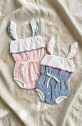 Malibu Willa Bubble Romper: MALIBU / 3-6m