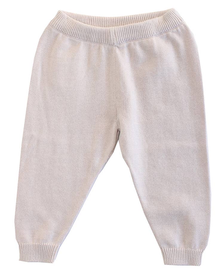 Milan Baby Legging Pants Sweater Knit (Organic Cotton): Blush