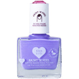 Klee Naturals Concord Klee Kids water-based peelable nail polish in Little Rock color, shown on a child's nails.