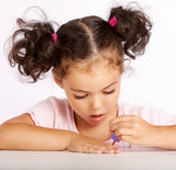 Klee Naturals Concord Klee Kids water-based peelable nail polish in Little Rock color on child's nails