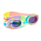 Colorful Bling2o Cake Pop Kids' Swim Goggles with adjustable straps and fun design, ideal for summer pool activities.