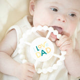 I Love Dad Happy Teether: Off White