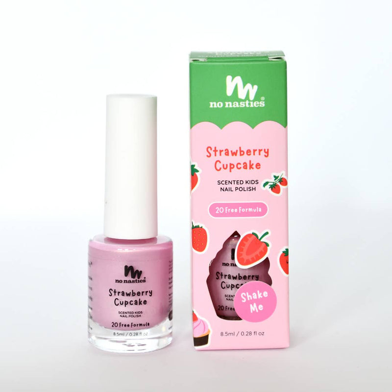 20 FREE Water Based Scented Scratch Off Kids Nail Polish: Cherry Berry - Bright Pink