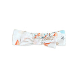 Seashell Baby Romper & Headband Set (Organic Muslin): Natural / 0-3M
