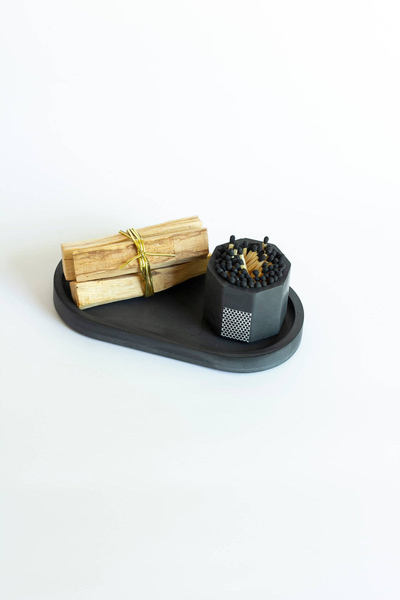 Candle Tray set 3-Piece Palo Santo: Navy