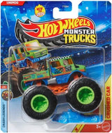 Hot Wheels Monster Trucks 2026 toy vehicle from Mattel, featuring vibrant colors and detailed monster truck design.