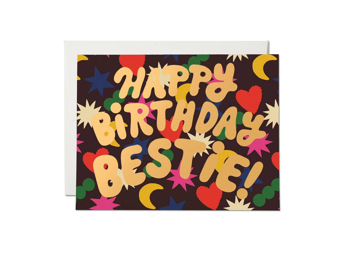 Rainbow Charms birthday greeting card