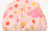 Veggie Salad Peter Pan Bubble Baby Romper (Organic Muslin): Blush