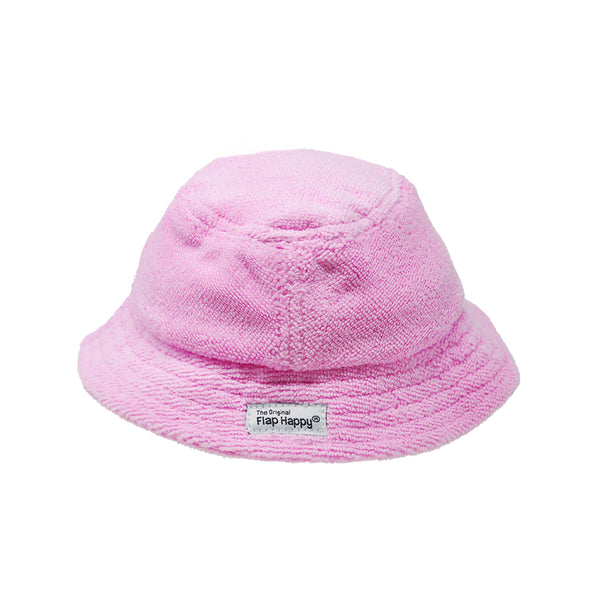 NEW- Kids Terry Beach Bucket Hat: Pink / Small