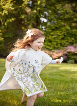 Tropical Chinoiserie Swim Poncho: Multi / 1-4 Y
