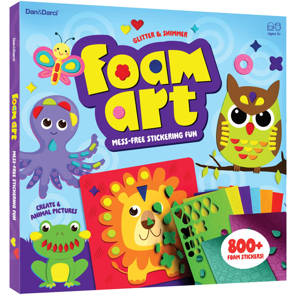 Mess-Free Foam Sticker Art Craft Kit for Kids, Toddler Craft