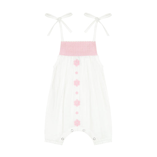 Marley Baby Romper Pink Frangipani