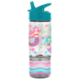 Stephen Joseph Gifts Shark Sip and Snack Bottle with a colorful shark design and secure lid, perfect for kids' hydration and snacks