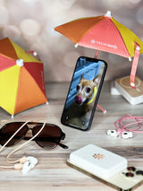 Screen Shade Magnetic Phone Umbrella : Pink/Orange/Yellow