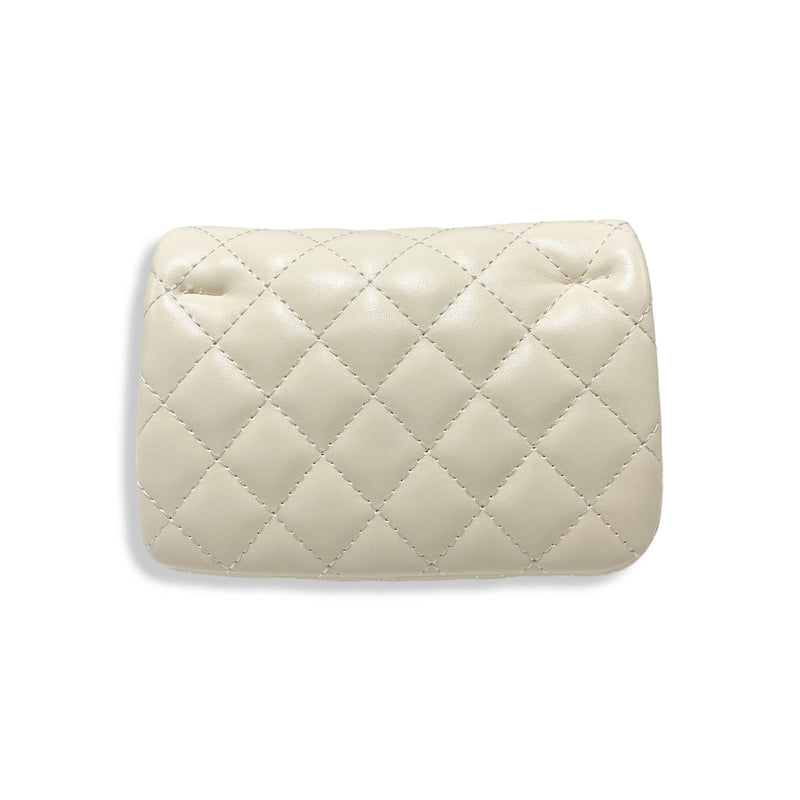 B1336& B1337  Pearl Closure Quilted Purse (6 Colors): Purple / B1336 - SMALL