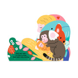 Illustration from Bedtime Kisses children's book by Chronicle Books, showing a cozy bedtime scene with children and animals.