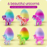 Unicorn Hatching Surprise Eggs for Kids - 6 Pack